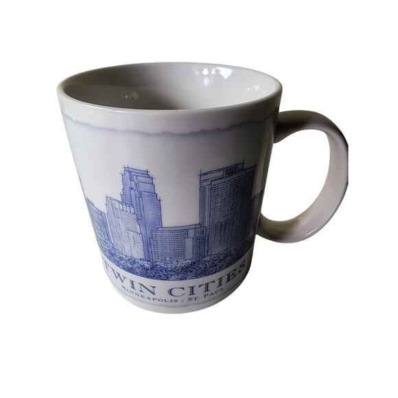 STARBUCKS 2007 Architectural City Series TWIN CITIES 18oz Coffee Mug Collector - Picture 1 of 9
